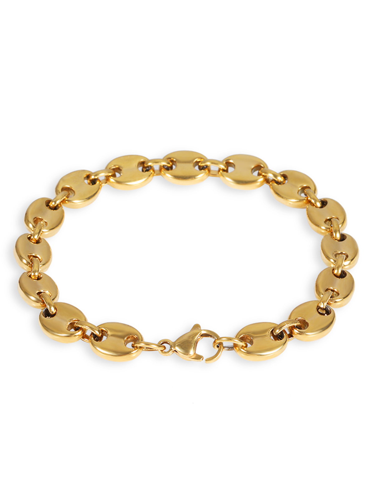 18K Gold-Plated Titanium Steel Coffee Bean Bracelet