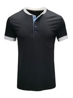 Men's Breathable Solid Color Casual Short Sleeve T-Shirt