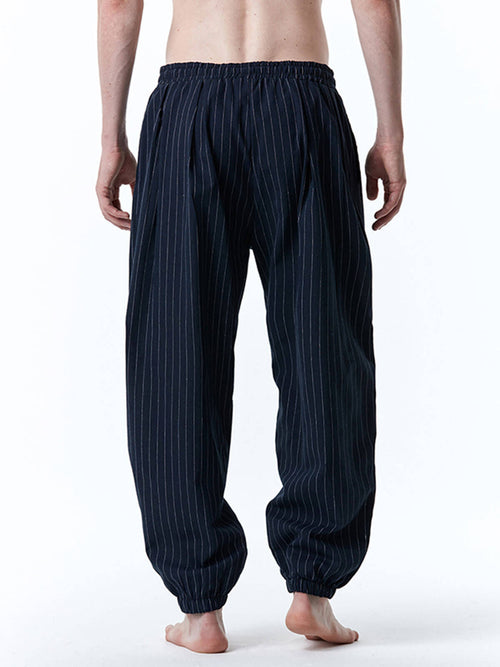 Men's Casual Striped Beach Pants