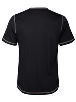 Men's Vintage Solid Color Henley Collar Casual Short Sleeve T-Shirt