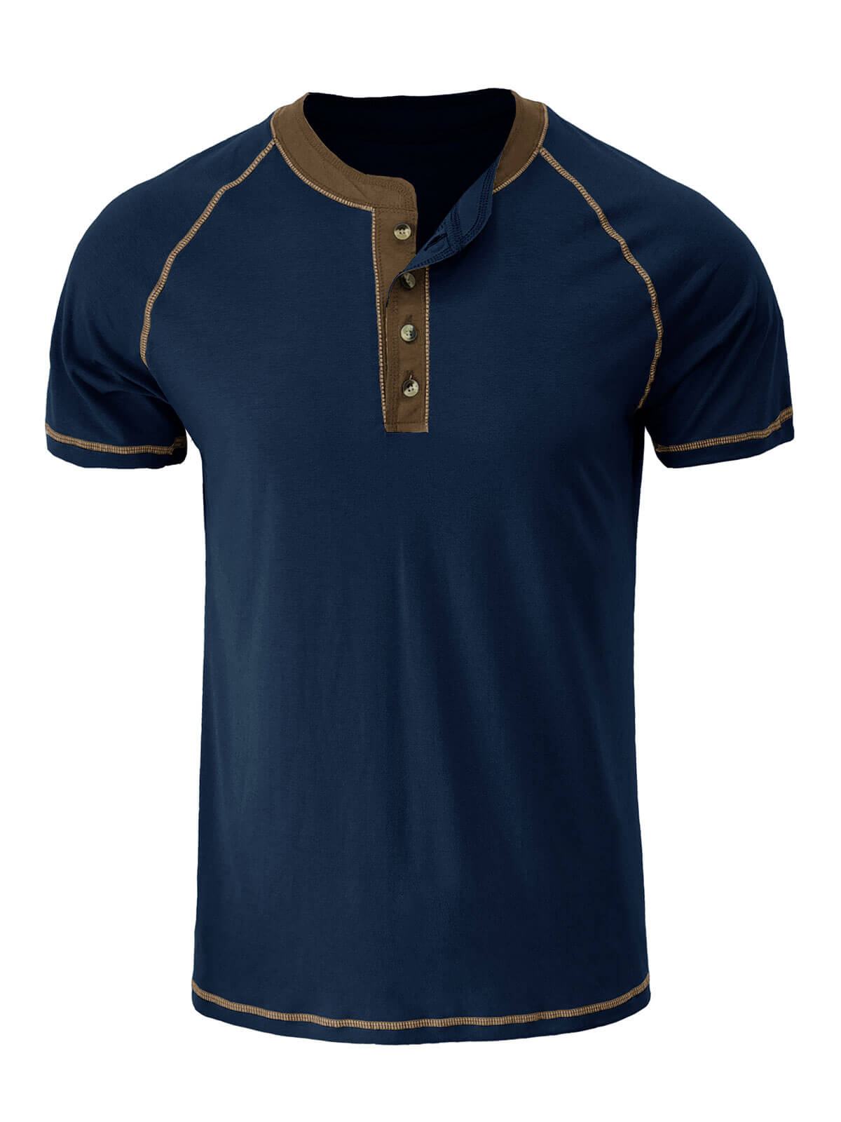 Men's Solid Color Summer Casual Short Sleeve T-Shirt