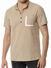 Men's Cotton Casual Pocket Beach Summer Short Sleeve Button Shirt