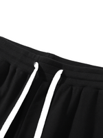 Men's 100% Cotton Casual Solid Color Basic Sports Pants Joggers Trousers