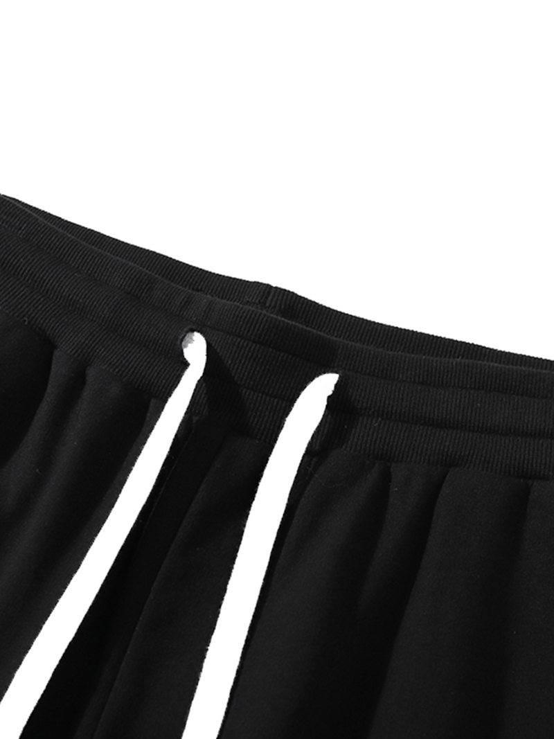 Men's 100% Cotton Casual Solid Color Basic Sports Pants Joggers Trousers