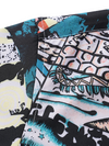 Men's Casual Cuban Collar Tropical Print Summer Short Sleeve Shirt