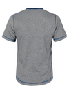 Men's Vintage Solid Color Henley Collar Casual Short Sleeve T-Shirt