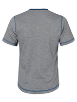 Men's Vintage Solid Color Henley Collar Casual Short Sleeve T-Shirt