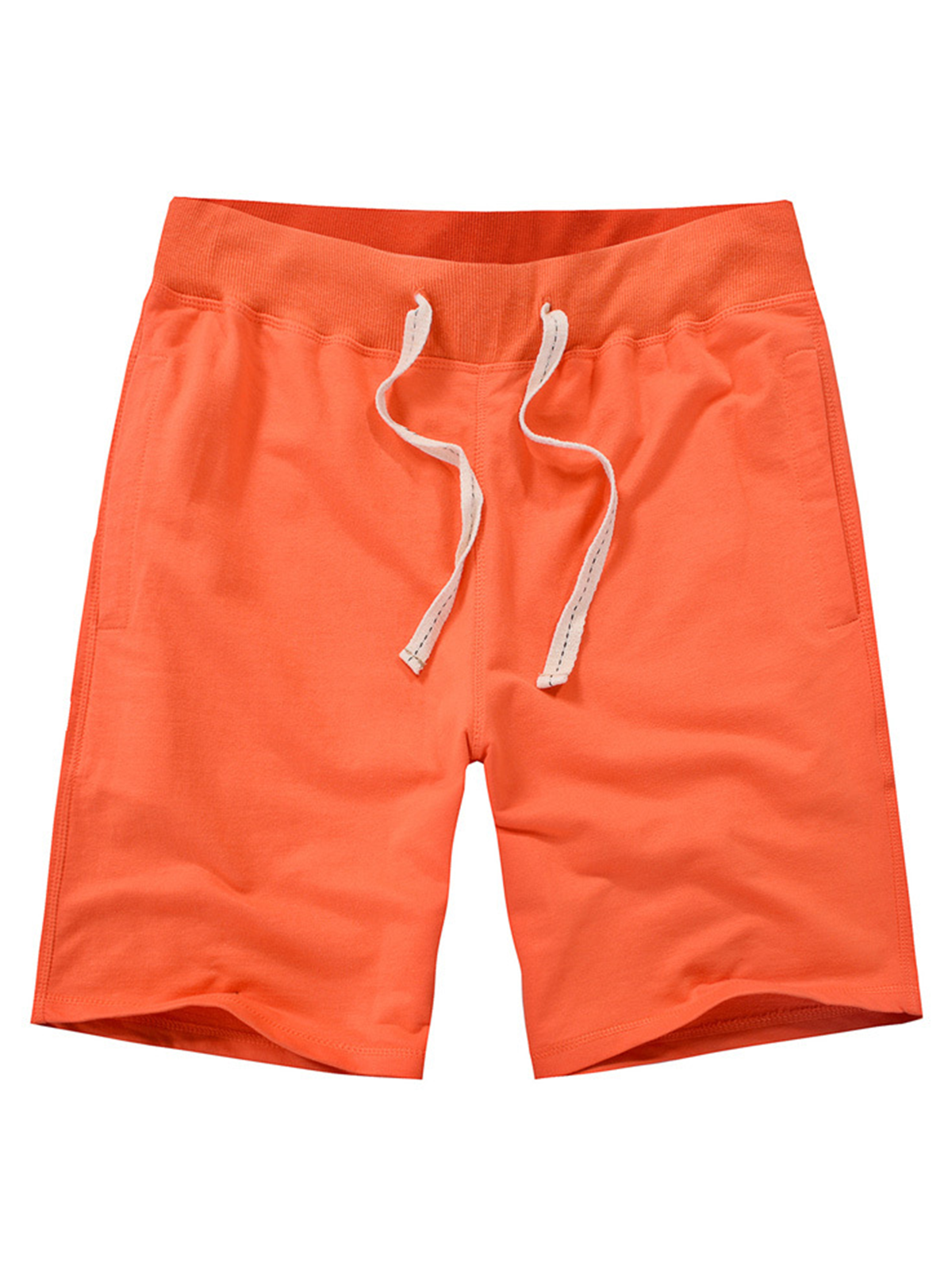 Men's Casual Cotton Solid Color Summer Beach Sweatpant Jogger Short