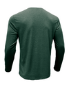 Men's Solid Color Cotton Casual Henry Collar Pocket Long Sleeve T-Shirt