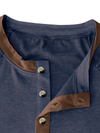 Men's Casual Color Summer Block Short Sleeve Solid Color T-shirt