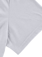 Men's V Neck Breathable Solid Color Casual Cotton Short Sleeve T-Shirt