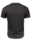 Men's Casual Color Summer Block Short Sleeve Solid Color T-shirt
