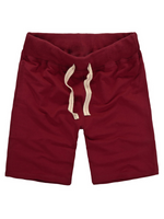 Men's Beach Casual Cotton Solid Color Summer Sweatpant Jogger Short