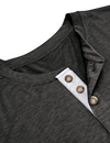 Men's Solid Color Cotton Casual Henry Collar Pocket Long Sleeve T-Shirt