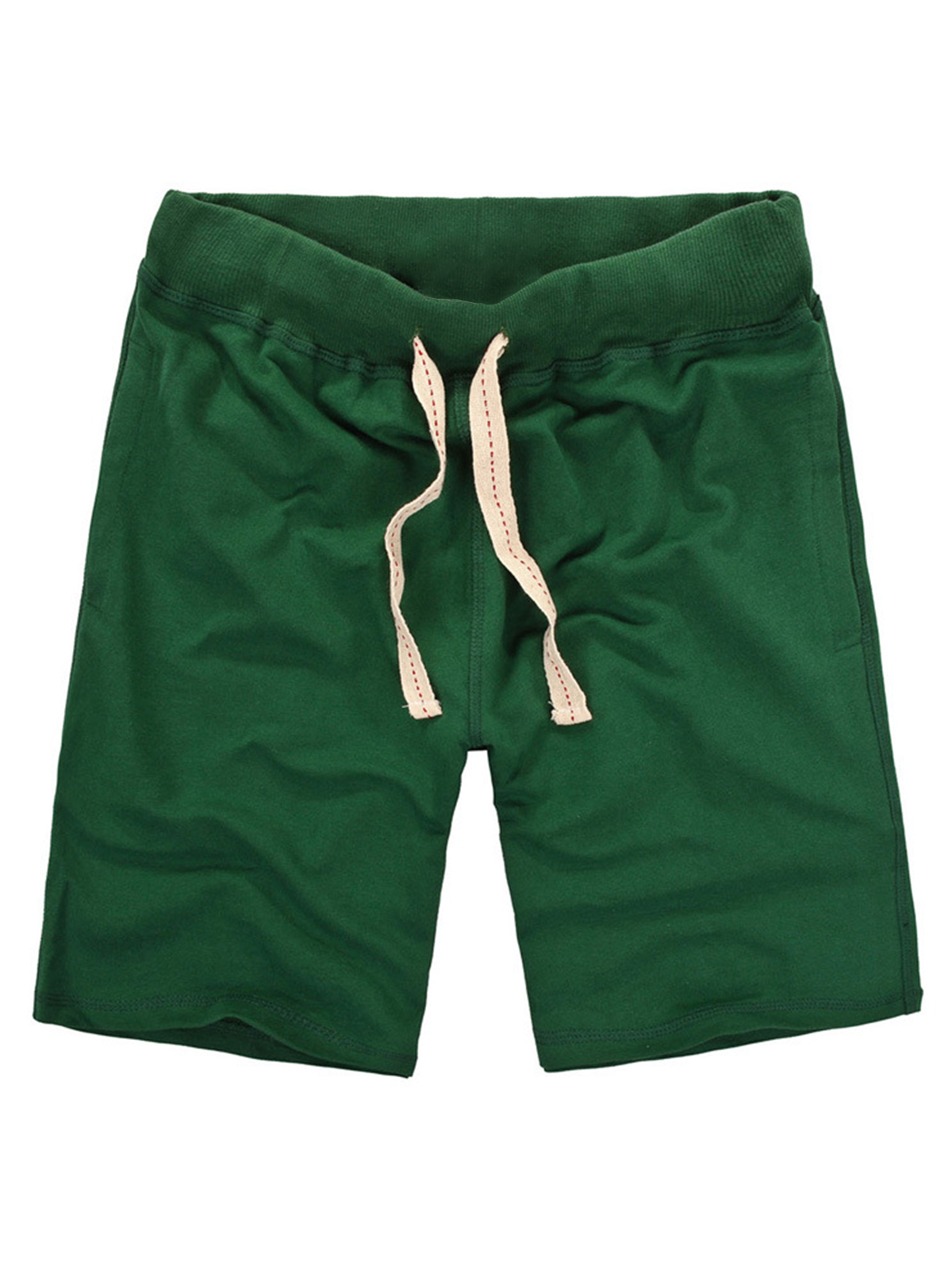 Men's Solid Color Beach Casual Cotton Summer Sweatpant Jogger Short