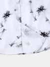 Men's Bamboo Print Vacation Short Sleeve Button Up Casual Shirt