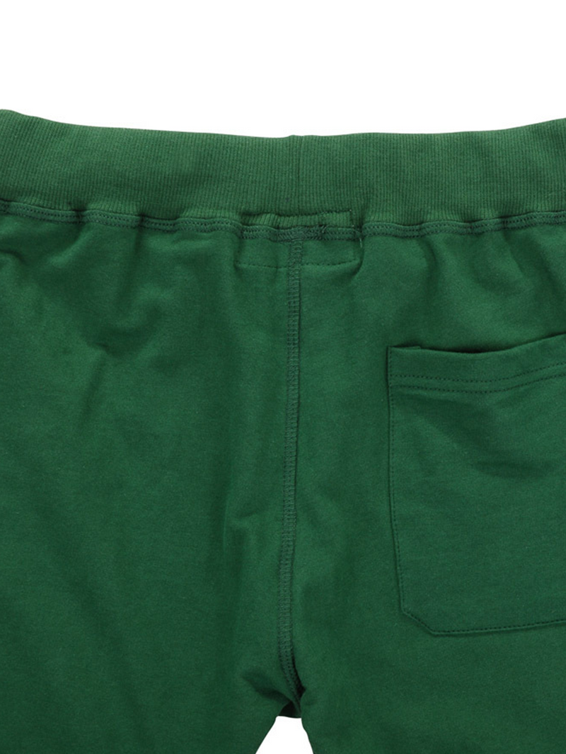 Men's Solid Color Beach Casual Cotton Summer Sweatpant Jogger Short