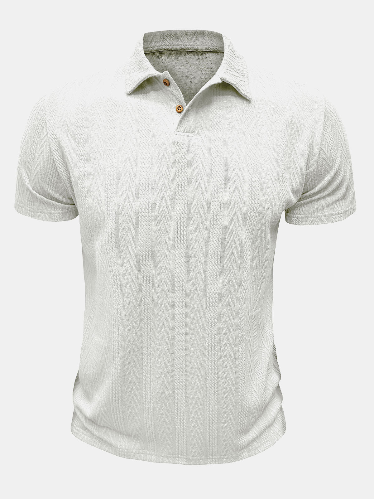 Men's Solid Color Short Sleeve Summer Polo Shirt