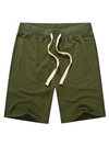 Men's Casual Cotton Solid Color Summer Beach Sweatpant Jogger Short