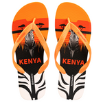 Men's Funny Animal Zebra Print Holiday Summer Beach Flip Flops