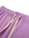 Men's Solid Color Beach Casual Cotton Summer Sweatpant Jogger Short