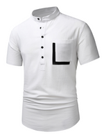 Men's Cotton Casual Pocket Beach Summer Short Sleeve Button Shirt