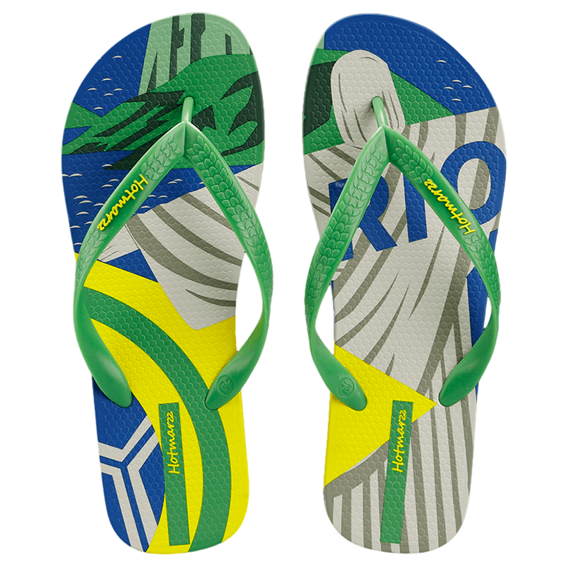 Men's Fun Print Summer Beach Vacation Flip Flops
