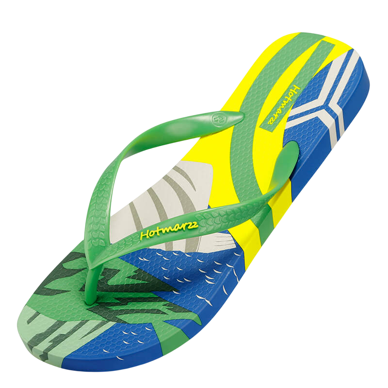 Men's Fun Print Summer Beach Vacation Flip Flops