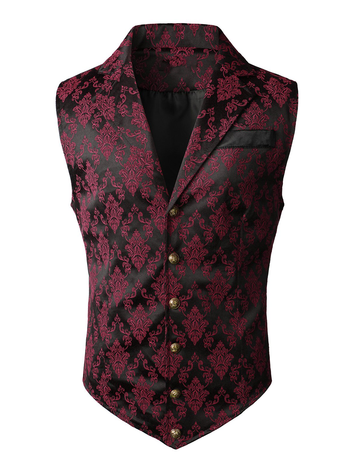Mens Victorian Suit Vest Steampunk Gothic Waistcoat