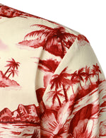 Men's Vintage Hawaiian Casual Summer Island Vacation Button Short Sleeve Shirt