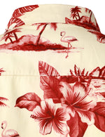 Men's Vintage Hawaiian Casual Summer Island Vacation Button Short Sleeve Shirt
