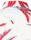 Men's Floral Button Up Casual 100% Cotton Summer Plant Vacation Short Sleeve Shirt