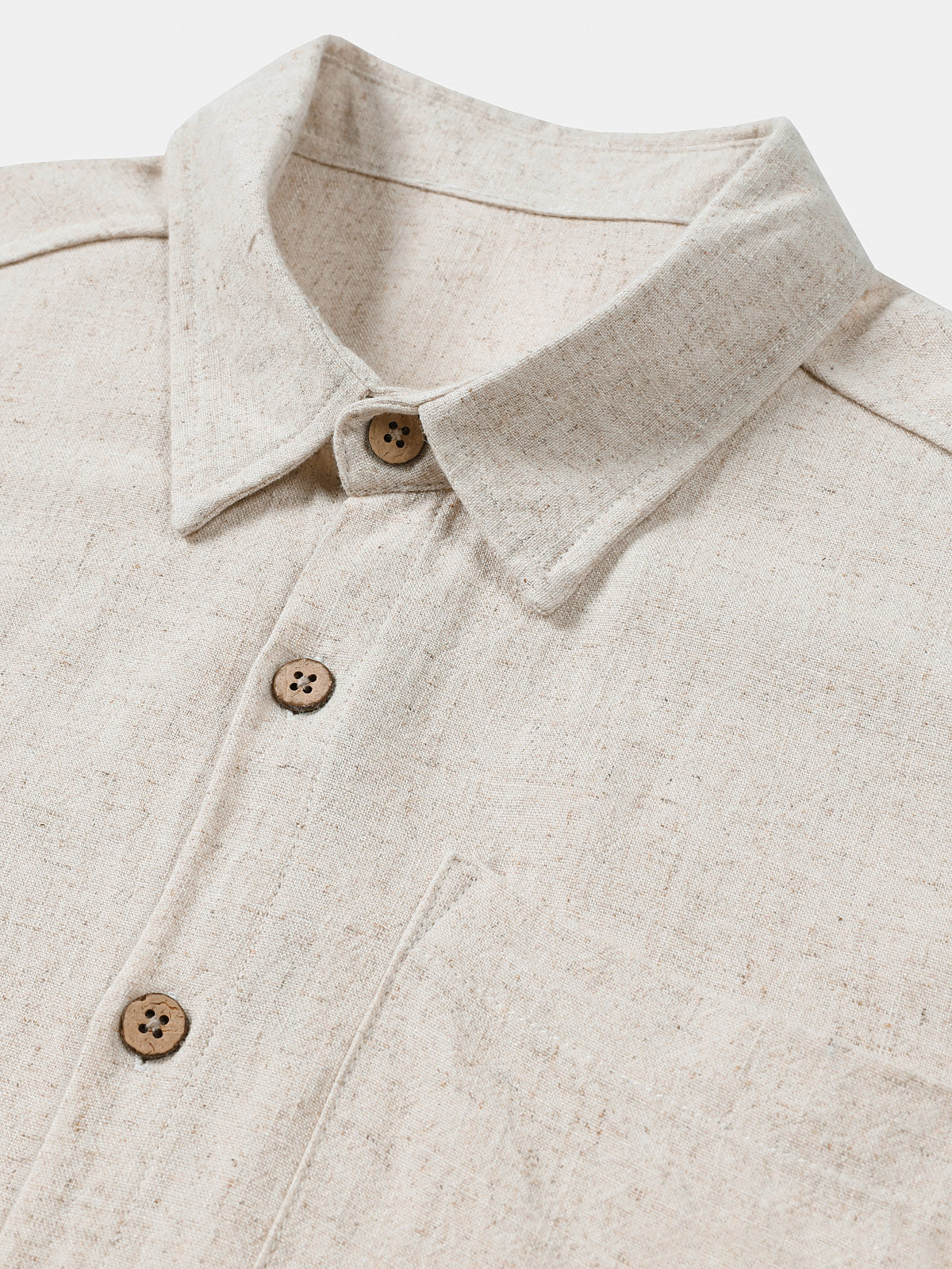 Men's Comfort Solid Sport Beige Short Sleeve Shirt – Joliplacard