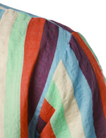 Men's Vintage Striped Summer Beach Beach Casual Short Sleeve Button Up Shirt