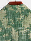 Bundle Of 3 |Men's Vintage Paisley Print 70s Green Boho Retro Tribal Short Sleeve Shirts