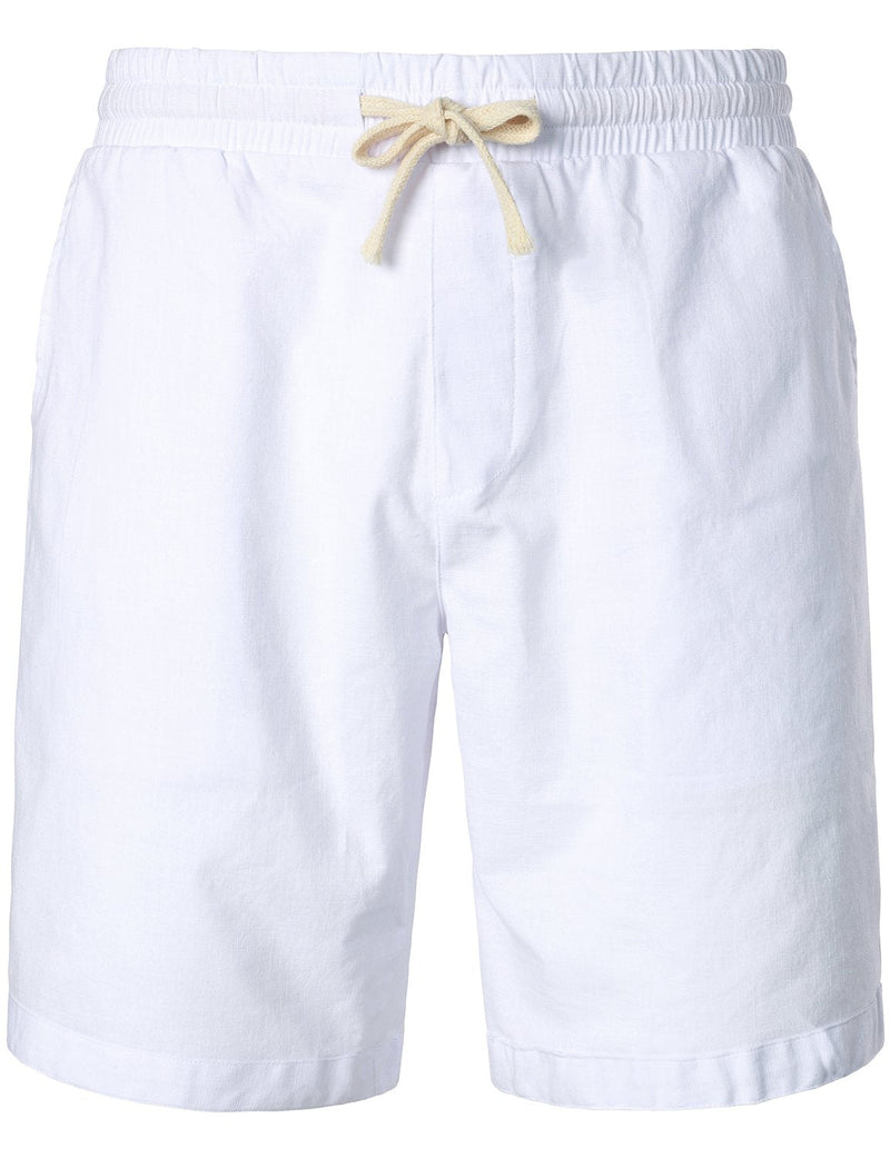 Bundle Of 2 | Men's Retro Beach Hawaiian Cotton Short Sleeve Floral Shirt & Linen Cotton Shorts