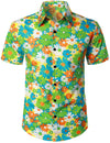 Men's Floral Cotton Tropical Hawaiian Mystery Machine Short Sleeve Shirt