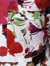 Men's Red Floral Holiday Button Up Vintage Casual Vacation Short Sleeve Shirt