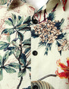 Men's Tropical Floral Hawaiian Print Beach Holiday Resort Button Up Short Sleeve Shirt