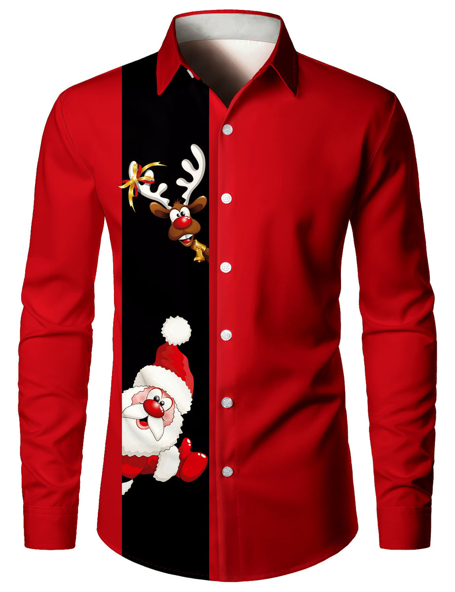 white christmas dresses Festivity Red Shirt | Men's Christmas Shirt main image 0
