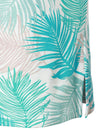 Men's Floral Tropical Print Cotton Summer Short Sleeve Sports Golf Polo Shirt