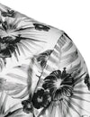 Men's Tropical Floral Print Cotton Vacation Sports Golf Short Sleeve Polo Shirt