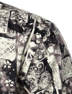 Men's Paisley Print Retro Cotton Button Up Summer Casual Short Sleeve Shirt