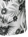 Men's Tropical Floral Print Cotton Vacation Sports Golf Short Sleeve Polo Shirt