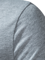 Men's V-Neck Cotton Casual Solid Color Short Sleeve T-Shirt