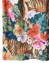 Men's Tiger And Floral Sleeveless Hawaiian Shirt Summer Beach Tank Tops