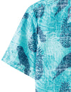 Men's Pineapple Blue Hawaiian Summer Casual Beach Button Holiday Short Sleeve Shirt