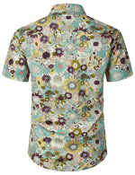 Bundle Of 3 | Men's Floral Summer Cotton Breathable Flower Short Sleeve Hawaiian Shirts