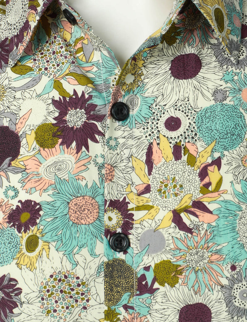 Bundle Of 3 | Men's Floral Summer Cotton Breathable Flower Short Sleeve Hawaiian Shirts