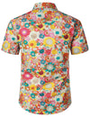 Bundle Of 3 | Men's Floral Summer Cotton Breathable Flower Short Sleeve Hawaiian Shirts
